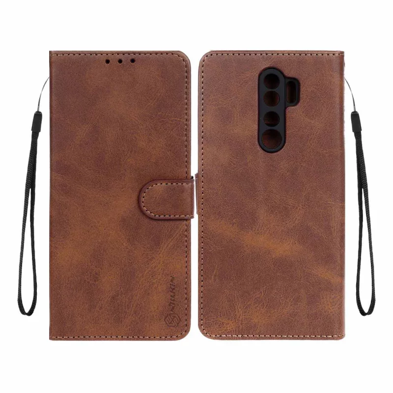 کیف موبایل مگنتی Nillkin مدل Xiaomi Redmi Note 8 Pro - قهوه ای - تصویر 2