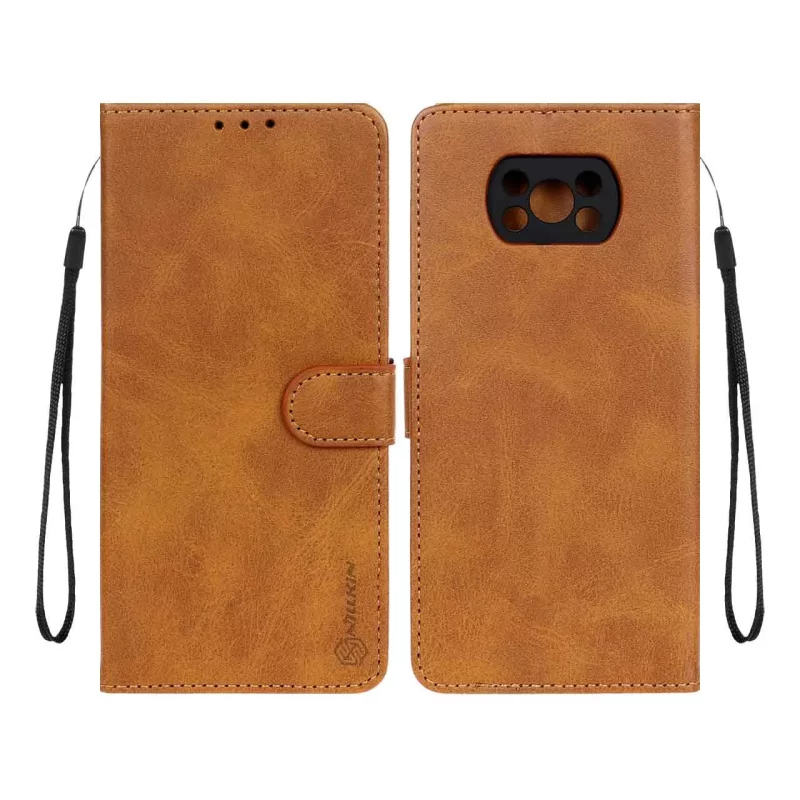 کیف موبایل مگنتی Nillkin مدل Xiaomi Poco X3 / Poco X3 Pro / Poco X3 NFC - عسلی - تصویر 2
