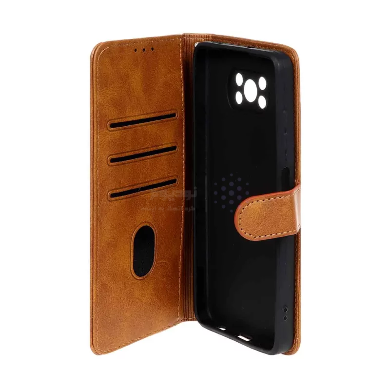 کیف موبایل مگنتی Nillkin مدل Xiaomi Poco X3 / Poco X3 Pro / Poco X3 NFC - عسلی - تصویر 3