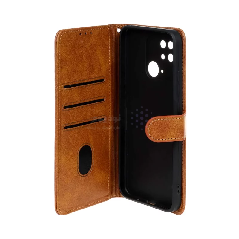 کیف موبایل مگنتی Nillkin مدل Xiaomi Redmi 10C / Redmi 10 Power / Poco C40 - عسلی - تصویر 3