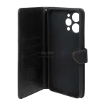 کیف چرمی موبایل مگنتی Xiaomi Redmi 12 / Poco M6 Pro 5G - مشکی - تصویر 3