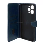 کیف چرمی موبایل مگنتی Xiaomi Redmi 12 / Poco M6 Pro 5G - سرمه ای - تصویر 3