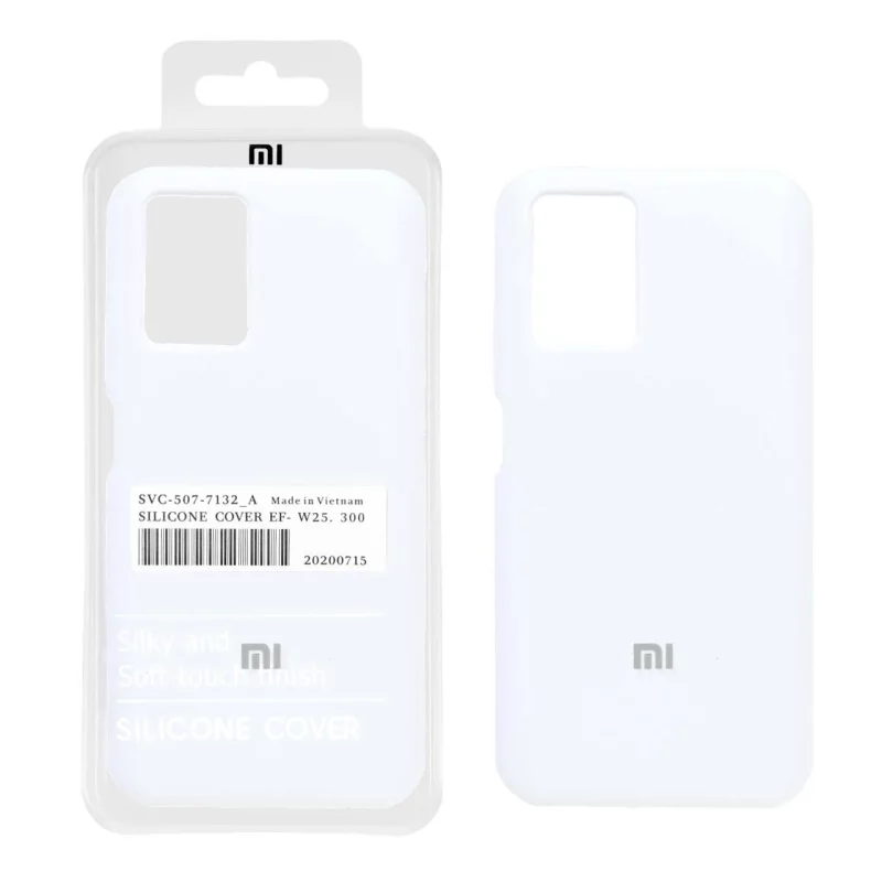قاب سیلیکونی پاک کنی اورجینال درجه یک Xiaomi Redmi Note 10 4G / Redmi Note 10S / Poco M5S - سفید (پک دار) - تصویر 2