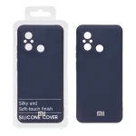 قاب نیو سیلیکون محافظ لنزدار RFF مدل Xiaomi Redmi 12C / Redmi 11A / Poco C55 - سرمه ای (پک دار)