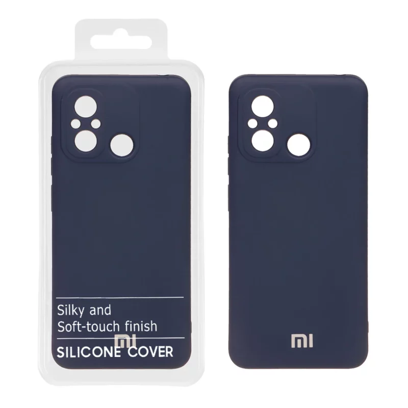 قاب نیو سیلیکون محافظ لنزدار RFF مدل Xiaomi Redmi 12C / Redmi 11A / Poco C55 - سرمه ای (پک دار) - تصویر 2