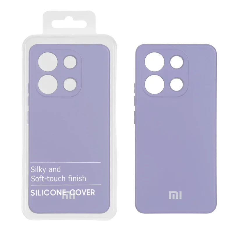قاب نیو سیلیکون محافظ لنزدار RFF مدل Xiaomi Redmi Note 13 4G - یاسی (پک دار) - تصویر 2