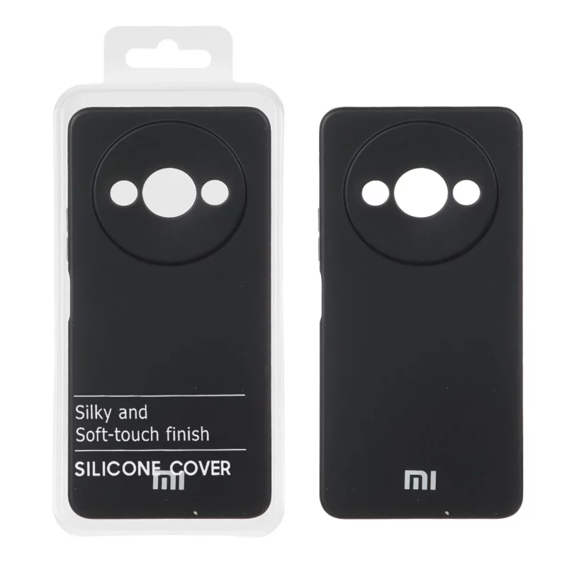 قاب نیو سیلیکون محافظ لنزدار RFF مدل Xiaomi Redmi A3 / A3x / poco C61 - مشکی (پک دار) - تصویر 2