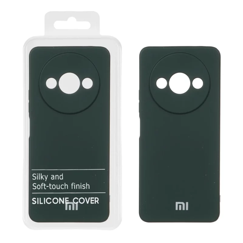 قاب نیو سیلیکون محافظ لنزدار RFF مدل Xiaomi Redmi A3 / A3x / poco C61 - سبز تیره (پک دار) - تصویر 2