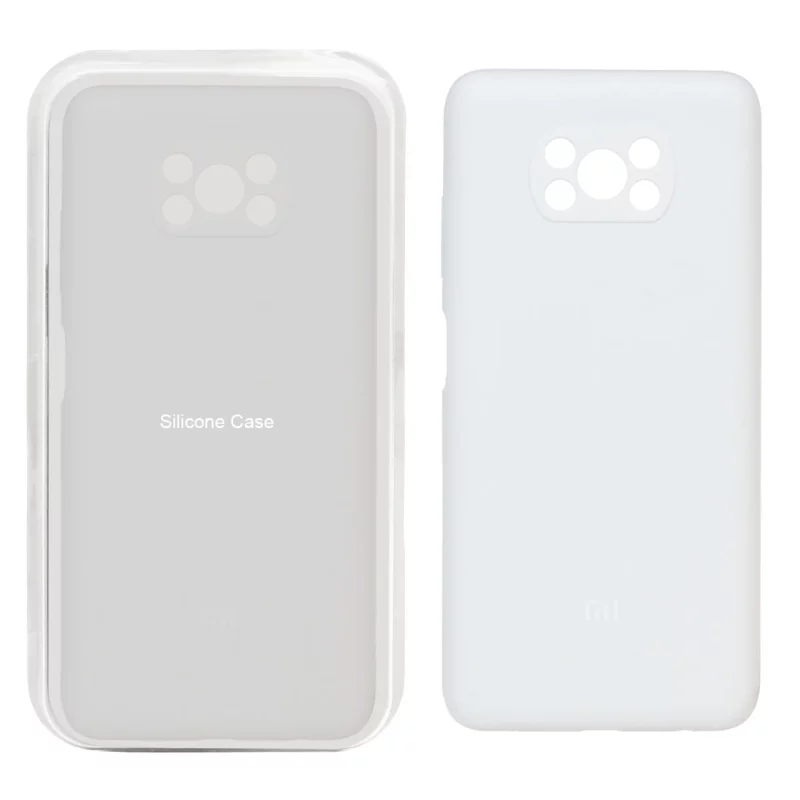 قاب سیلیکونی پاک کنی محافظ لنزدار اورجینال Xiaomi Poco X3 / Poco X3 Pro / Poco X3 NFC - سفید (پک اصلی) - تصویر 2