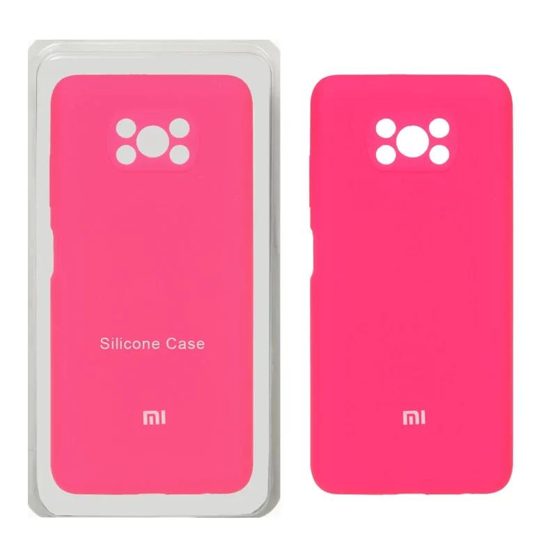 قاب سیلیکونی پاک کنی محافظ لنزدار اورجینال Xiaomi Poco X3 / Poco X3 Pro / Poco X3 NFC - صورتی فانتزی (پک اصلی) - تصویر 2