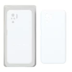 قاب سیلیکونی پاک کنی محافظ لنزدار اورجینال Xiaomi Redmi Note 10 4G / Redmi Note 10S / Poco M5S - سفید (پک اصلی)