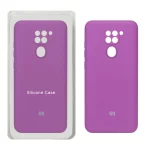 قاب سیلیکونی پاک کنی محافظ لنزدار اورجینال Xiaomi Redmi Note 9 / Redmi 10X 5G / Redmi 10X Pro 5G - ارغوانی (پک اصلی)