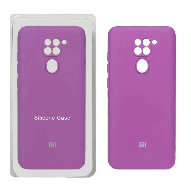 قاب سیلیکونی پاک کنی محافظ لنزدار اورجینال Xiaomi Redmi Note 9 / Redmi 10X 5G / Redmi 10X Pro 5G - ارغوانی (پک اصلی) - تصویر 2
