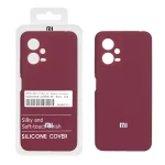 قاب سیلیکونی پاک کنی اورجینال درجه یک Xiaomi Redmi Note 12 5G / Poco X5 - زرشکی (پک اصلی)