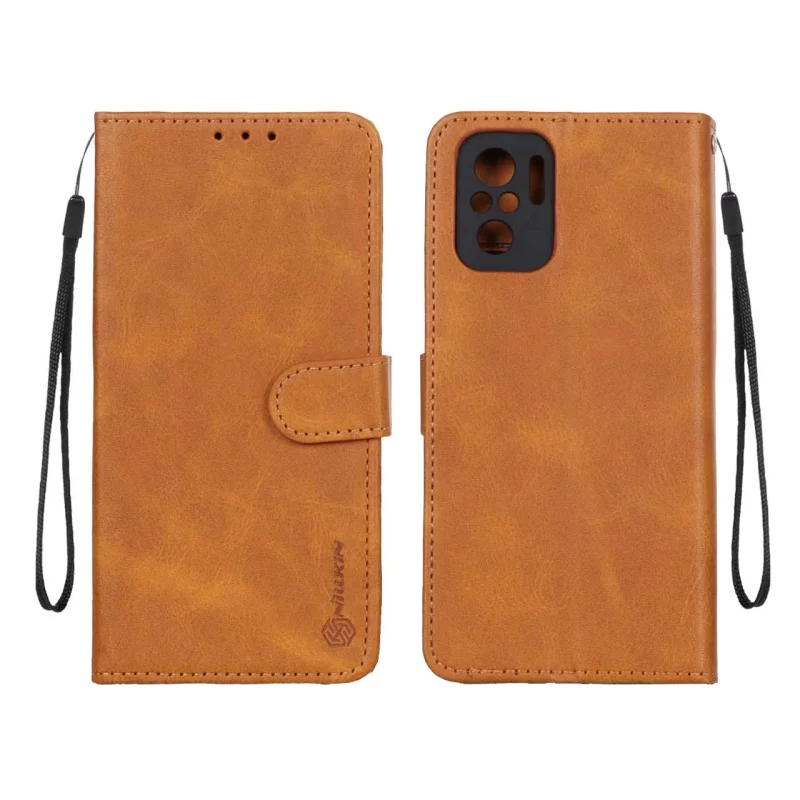 کیف موبایل مگنتی Nillkin مدل Xiaomi Redmi Note 10 4G / Redmi Note 10s / Poco M5s - عسلی - تصویر 2