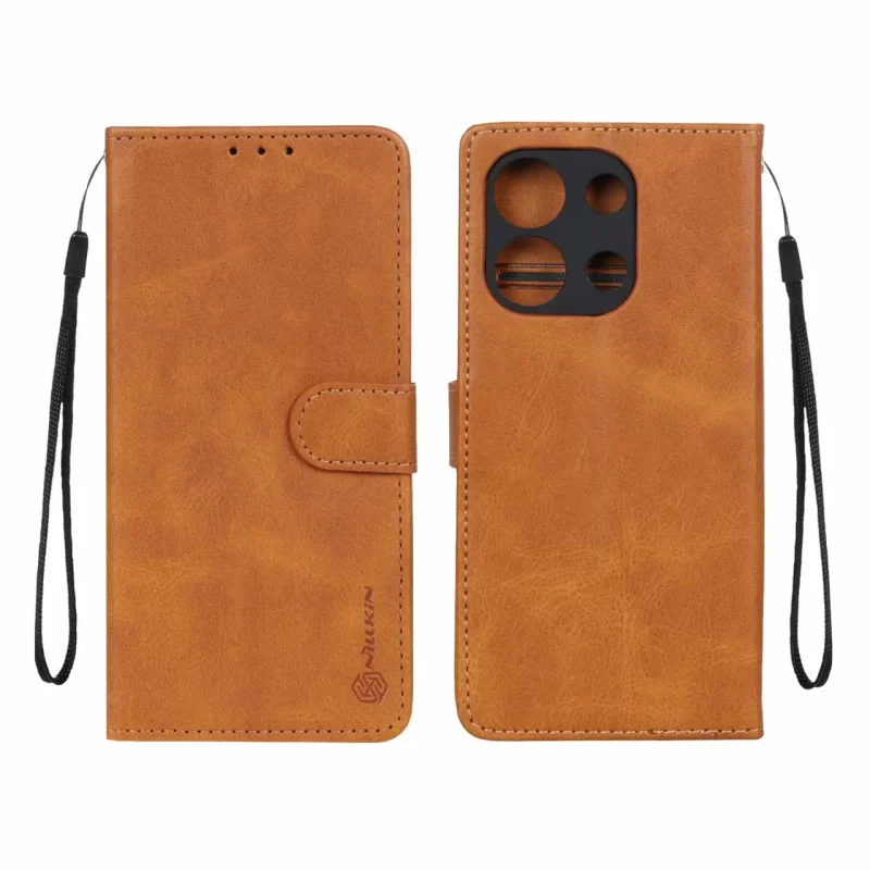 کیف موبایل مگنتی Nillkin مدل Xiaomi Redmi Note 13 4G - عسلی - تصویر 2