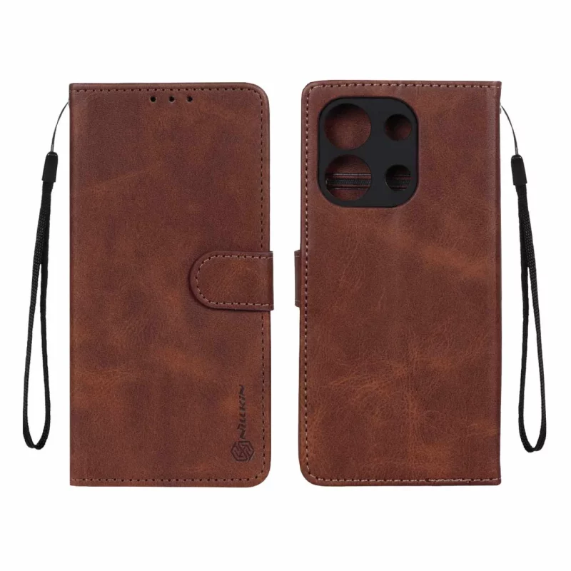 کیف موبایل مگنتی Nillkin مدل Xiaomi Redmi Note 13 4G - قهوه ای - تصویر 2
