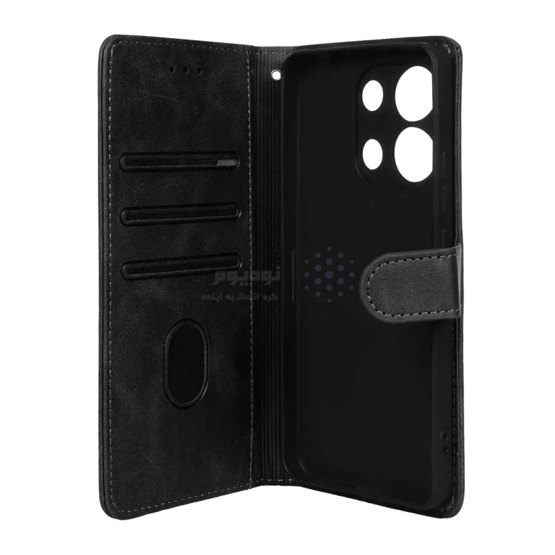 کیف موبایل مگنتی Nillkin مدل Xiaomi Redmi Note 13 4G - مشکی - تصویر 3