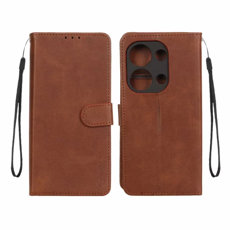 کیف موبایل مگنتی Nillkin مدل Xiaomi Redmi Note 14S / Note 13 Pro 4G / M6 Pro 4G - قهوه ای - تصویر 2