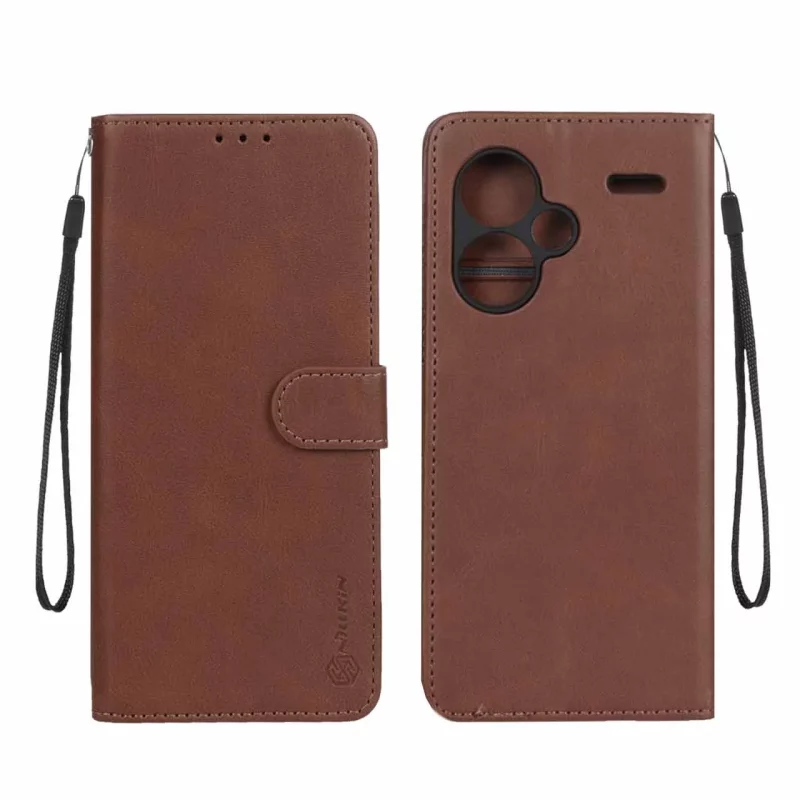 کیف موبایل مگنتی Nillkin مدل Xiaomi Redmi Note 13 Pro Plus - قهوه ای - تصویر 2