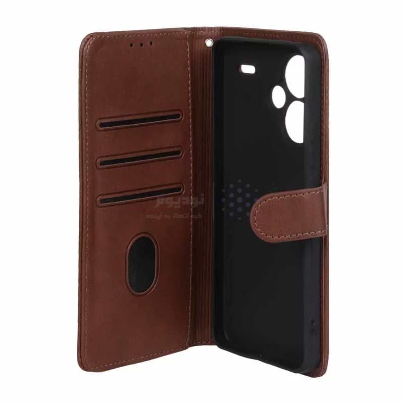 کیف موبایل مگنتی Nillkin مدل Xiaomi Redmi Note 13 Pro Plus - قهوه ای - تصویر 3