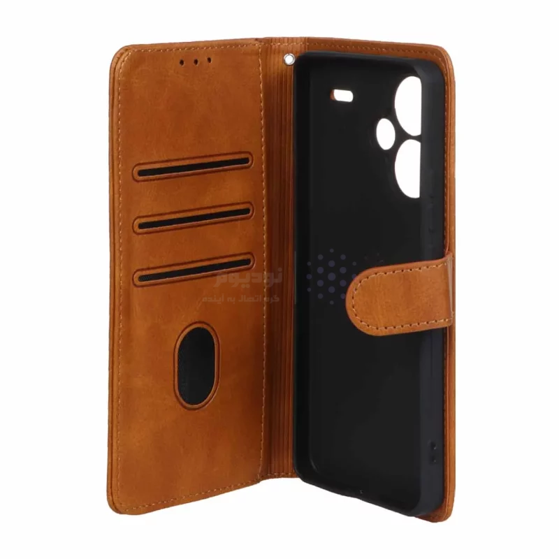 کیف موبایل مگنتی Nillkin مدل Xiaomi Redmi Note 13 Pro Plus - عسلی - تصویر 3
