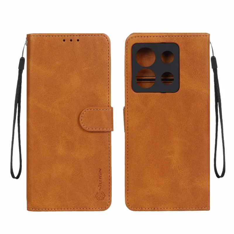کیف موبایل مگنتی Nillkin مدل Xiaomi Redmi Note 13 Pro 5G / Poco X6 - عسلی - تصویر 2