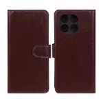 کیف موبایل چرمی مگنتی محافظ لنزدار Xiaomi Poco X6 Pro 5G / Redmi K70E - زرشکی