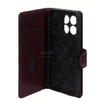 کیف موبایل چرمی مگنتی محافظ لنزدار Xiaomi Poco X6 Pro 5G / Redmi K70E - زرشکی - تصویر 3