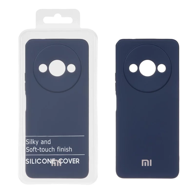 قاب نیو سیلیکون محافظ لنزدار RFF مدل Xiaomi Redmi A3 / A3x / poco C61 - سرمه ای (پک دار) - تصویر 2
