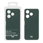 قاب نیو سیلیکون محافظ لنزدار RFF مدل Xiaomi Redmi 13X / Redmi 13 4G / Poco M6 4G - سبز تیره (پک دار)