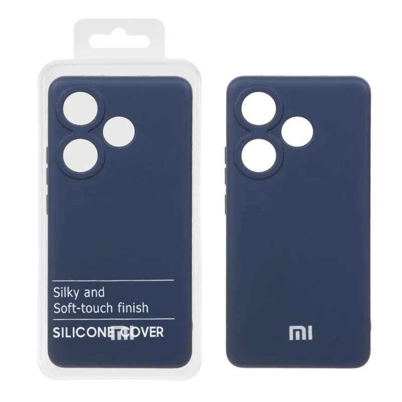 قاب نیو سیلیکون محافظ لنزدار RFF مدل Xiaomi Poco F6 - سرمه ای (پک دار) - تصویر 2