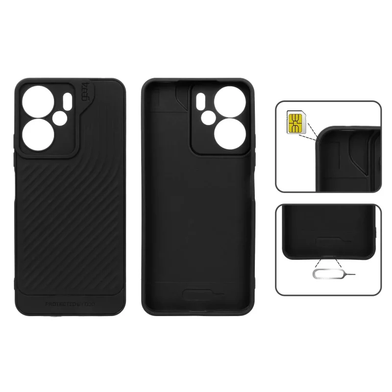 قاب Gear4 کبریتی Xiaomi Redmi 13C / Poco C65 - مشکی - تصویر 2