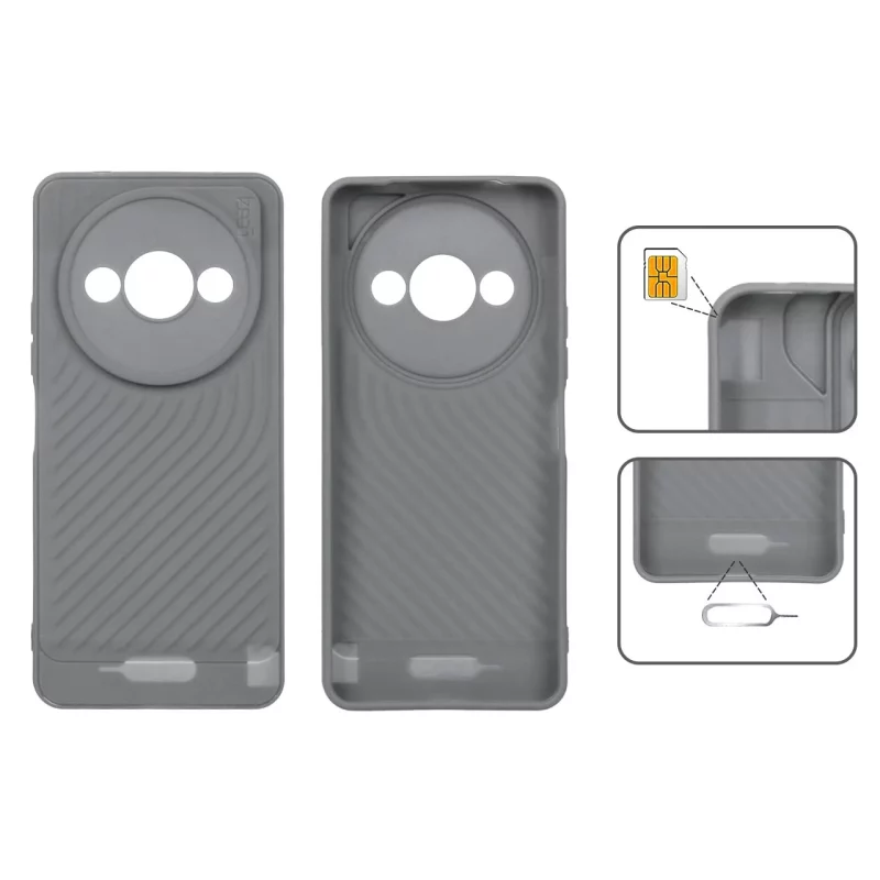 قاب Gear4 کبریتی Xiaomi Redmi A3 / A3x / poco C61 - طوسی - تصویر 2