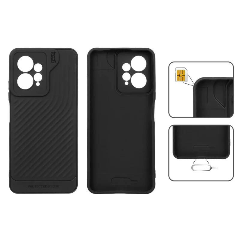 قاب Gear4 کبریتی Xiaomi Redmi Note 12 4G - مشکی - تصویر 2