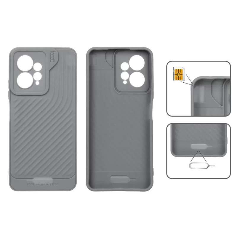 قاب Gear4 کبریتی Xiaomi Redmi Note 12 4G - طوسی - تصویر 2