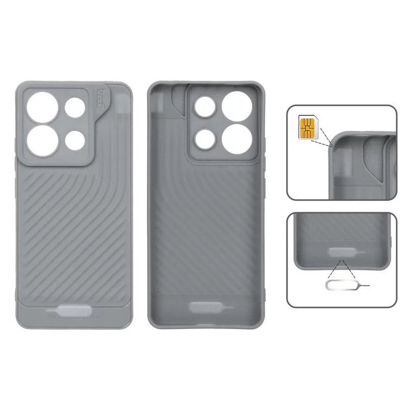 قاب Gear4 کبریتی Xiaomi Redmi Note 13 4G - طوسی - تصویر 2