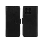 کیف موبایل چرمی مگنتی محافظ لنزدار Xiaomi Poco X6 Pro 5G / Redmi K70E - مشکی