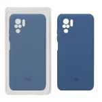 قاب سیلیکونی پاک کنی محافظ لنزدار اورجینال Xiaomi Redmi Note 10 4G / Redmi Note 10S / Poco M5S - آبی تیره (پک اصلی)