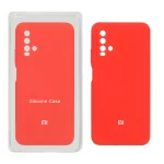قاب سیلیکونی پاک کنی محافظ لنزدار اورجینال Xiaomi Redmi 9T 4G - قرمز (پک اصلی)