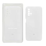 قاب سیلیکونی پاک کنی محافظ لنزدار اورجینال Xiaomi Redmi 9T 4G - سفید (پک اصلی)