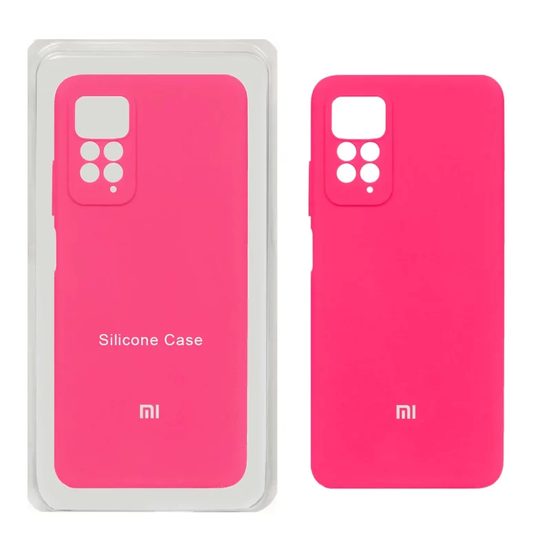 قاب سیلیکونی پاک کنی محافظ لنزدار اورجینال Xiaomi Redmi Note 12 Pro 4G / Redmi Note 11 Pro - صورتی فانتزی (پک اصلی) - تصویر 2