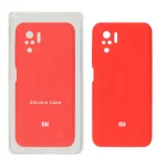 قاب سیلیکونی پاک کنی محافظ لنزدار اورجینال Xiaomi Redmi Note 10 4G / Redmi Note 10S / Poco M5S - قرمز (پک اصلی)