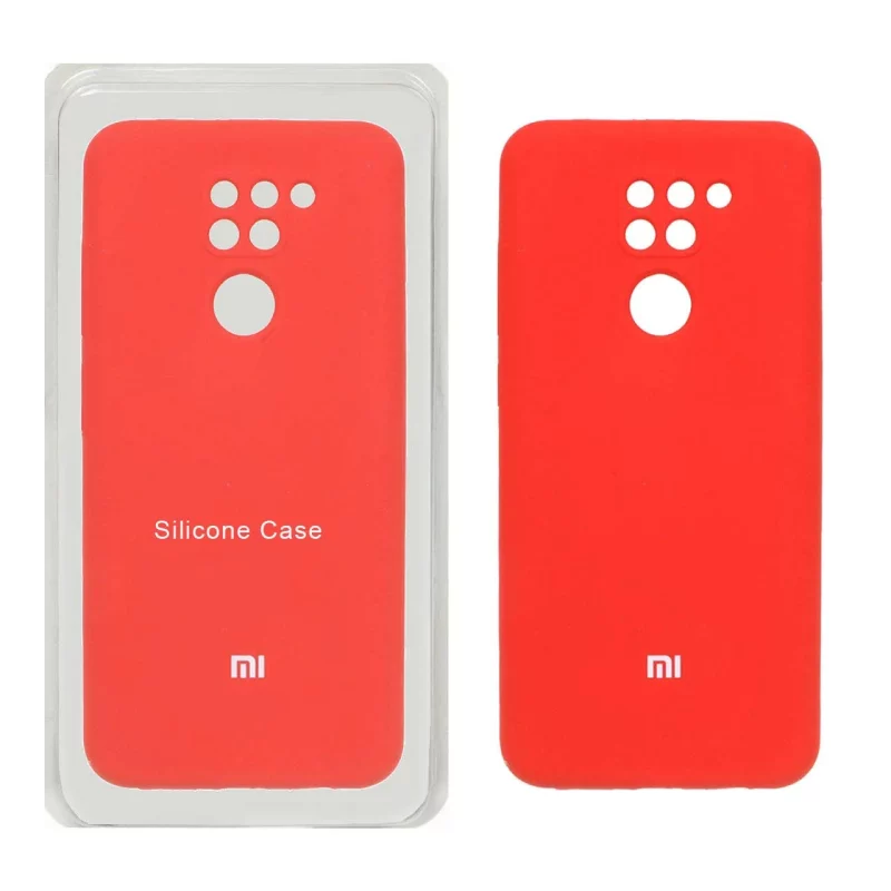 قاب سیلیکونی پاک کنی محافظ لنزدار اورجینال Xiaomi Redmi Note 9 / Redmi 10X 5G / Redmi 10X Pro 5G - قرمز (پک اصلی) - تصویر 2
