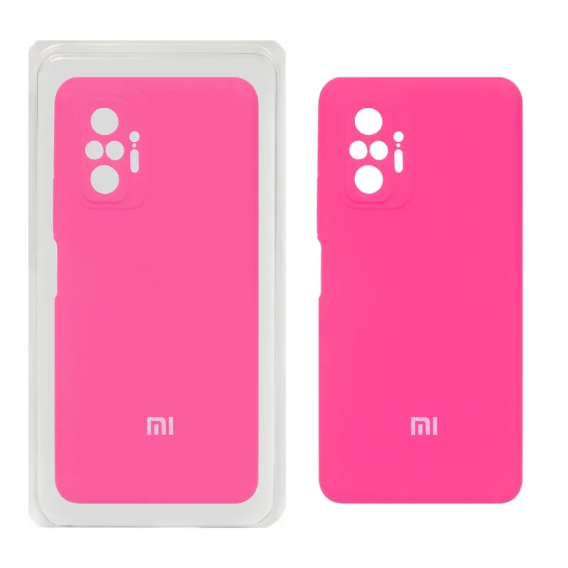 قاب سیلیکونی پاک کنی محافظ لنزدار اورجینال Xiaomi Redmi Note 10 Pro 4G / Redmi Note 10 Pro Max - صورتی فانتزی (پک اصلی) - تصویر 2