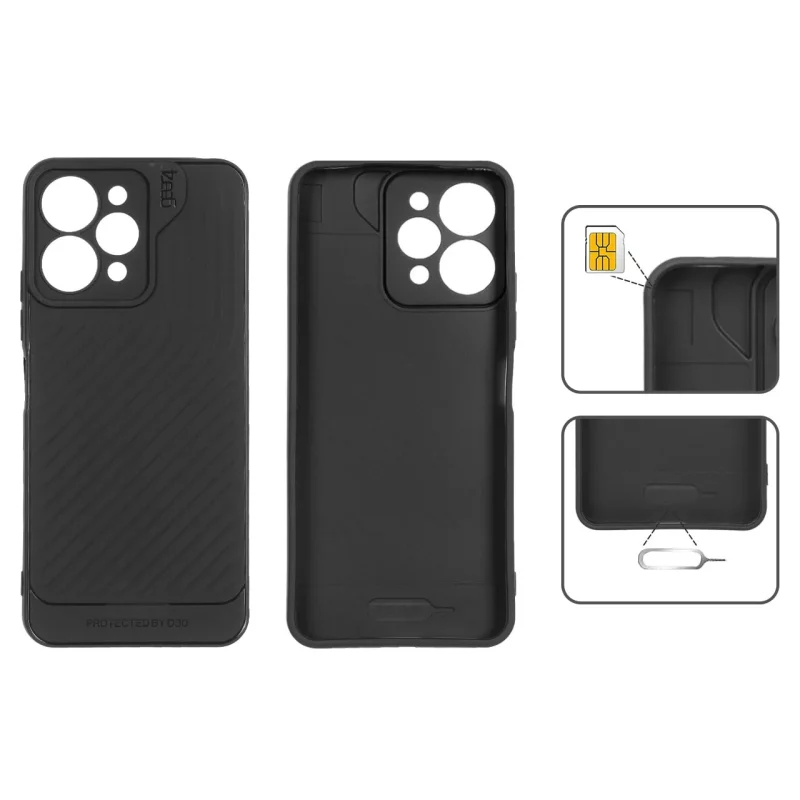 قاب Gear4 کبریتی Xiaomi Redmi 12 / Poco M6 Pro 5G - مشکی - تصویر 2