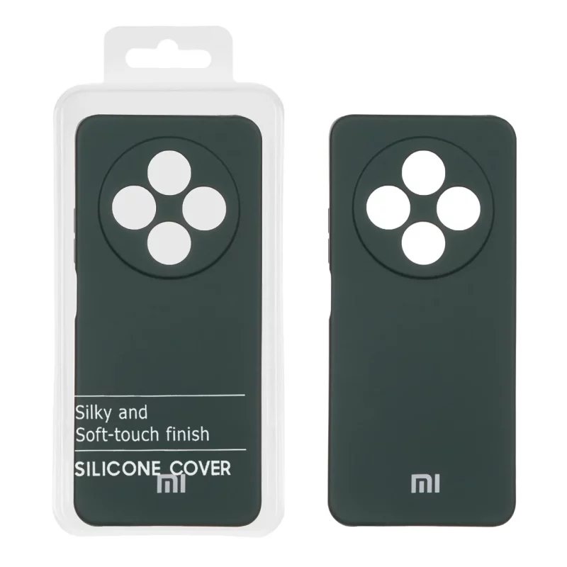 قاب نیو سیلیکون محافظ لنزدار RFF مدل Xiaomi Redmi 14C / Redmi A4 / Poco C75 - سبز تیره (پک دار) - تصویر 2