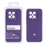 قاب سیلیکونی پاک کنی اورجینال درجه یک Xiaomi Mi 14 - بنفش (پک دار)