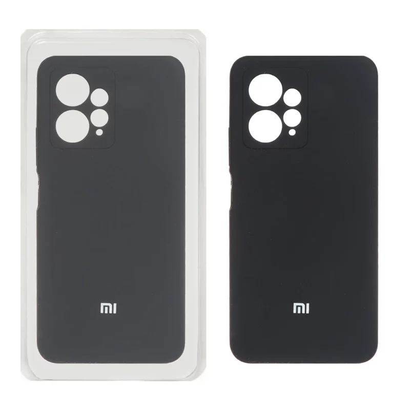 قاب سیلیکونی پاک کنی اورجینال Xiaomi Redmi Note 12 4G - مشکی (پک اصلی) - تصویر 2