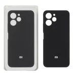 قاب سیلیکونی پاک کنی محافظ لنزدار اورجینال Xiaomi Redmi 12 / Poco M6 Pro 5G - مشکی (پک اصلی)